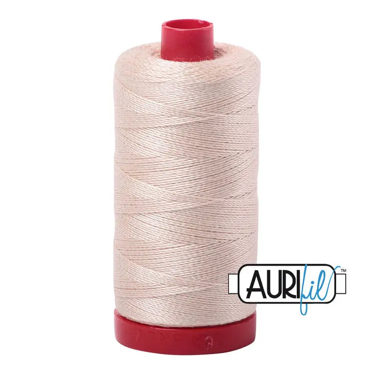 2000 Light Sand Aurifil Cotton 12 WT Large Spool Aurifil