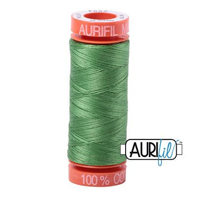 Aurifil 50wt Cotton Mako thread 2884 Green Yellow 200m spool