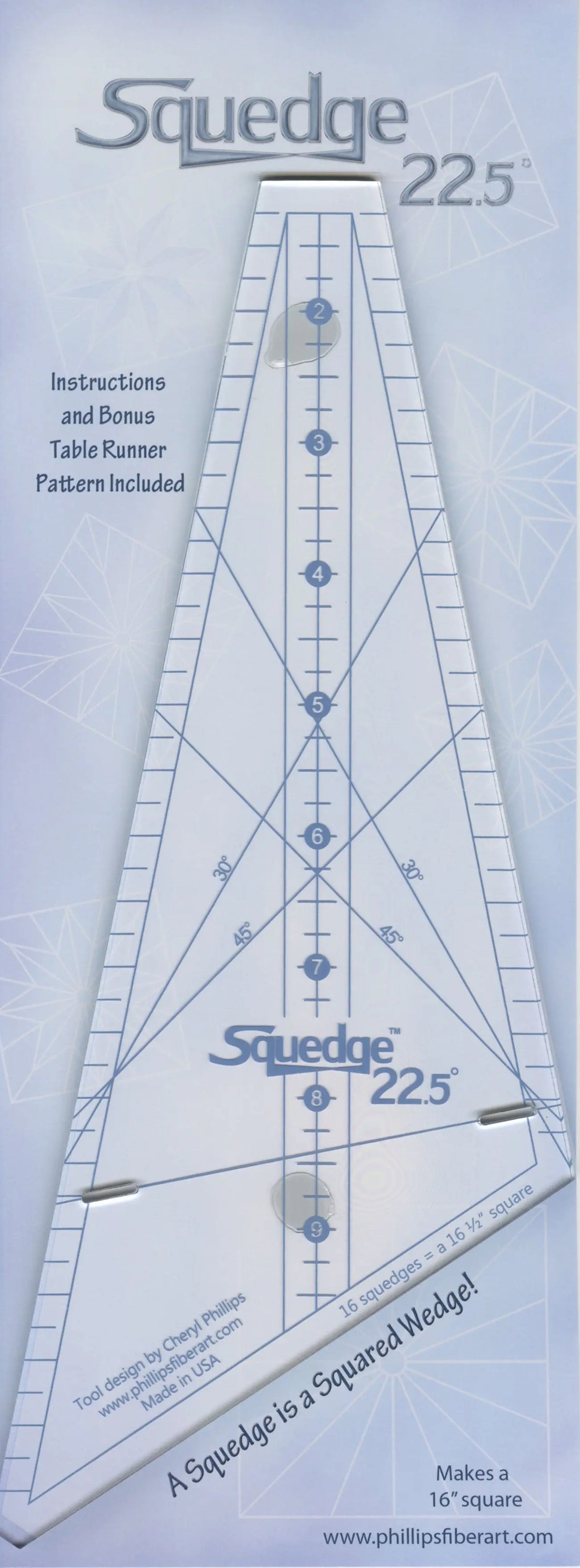 Squedge Ruler Quilting Templates - Linda's Electric Quilters