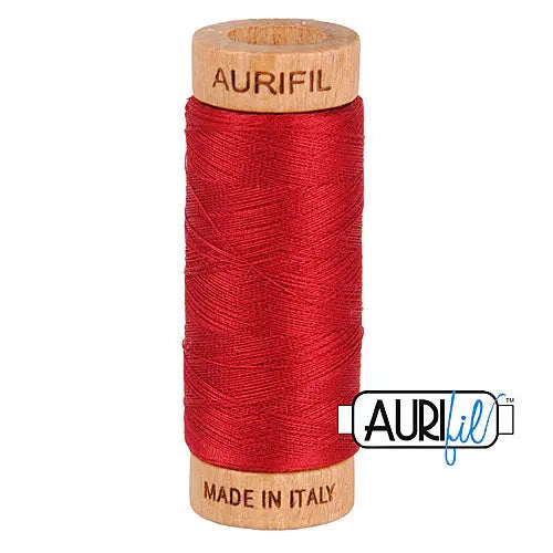 2260 Red Wine Aurifil Cotton 80wt Spool - Linda's Electric Quilters