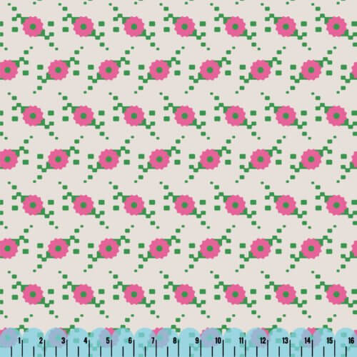 Orderly Fashion - Digital Daisy (Modal Rayon) 44" / 45" Fabric Per Yard