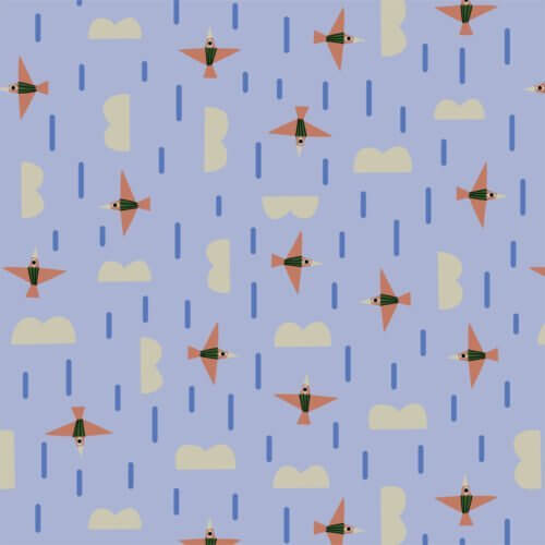 Hidden Thicket - Rain Flock 44" / 45" Fabric Per Yard