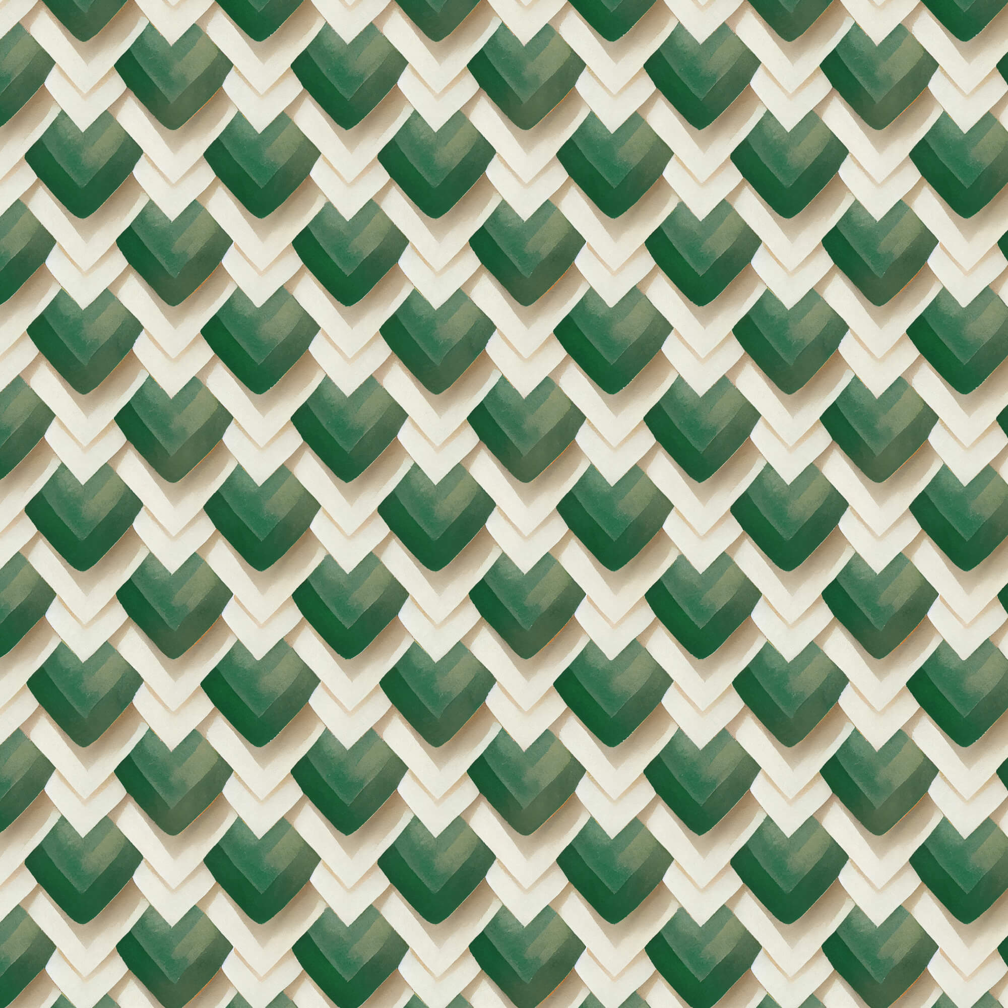 Bali Dreams - Diamonds - Green 44" / 45" Fabric Per Yard