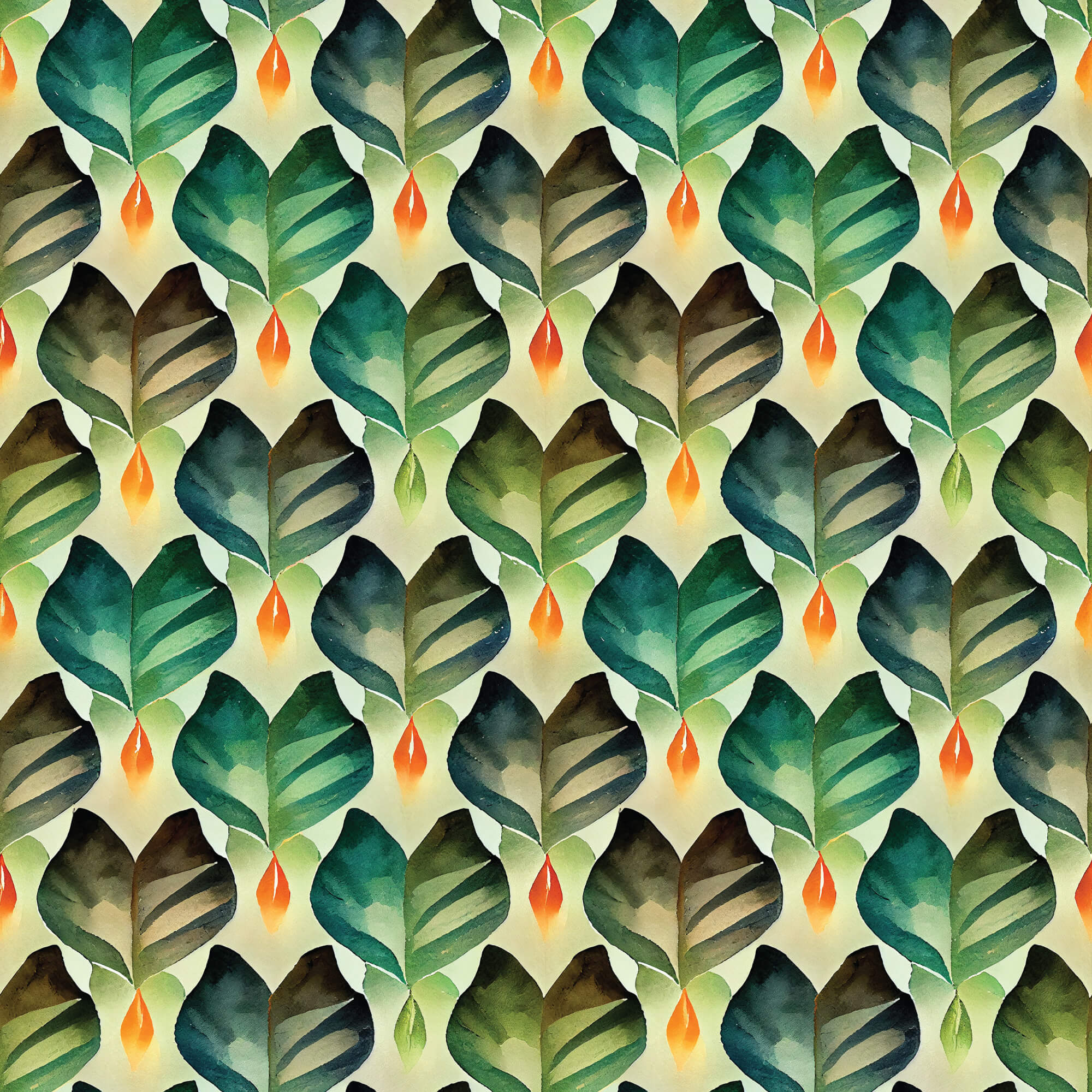 Bali Dreams - Lantern Leaves 44" / 45" Fabric Per Yard