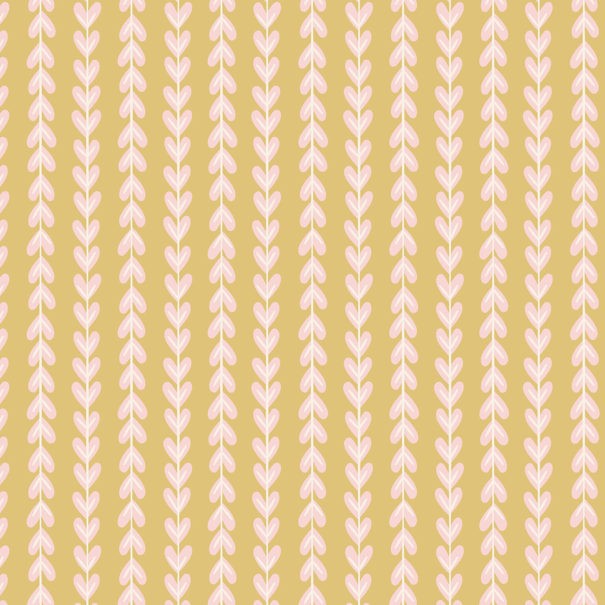 Naturally Wild - Creeping Vines - Gold 44" / 45" Fabric Per Yard