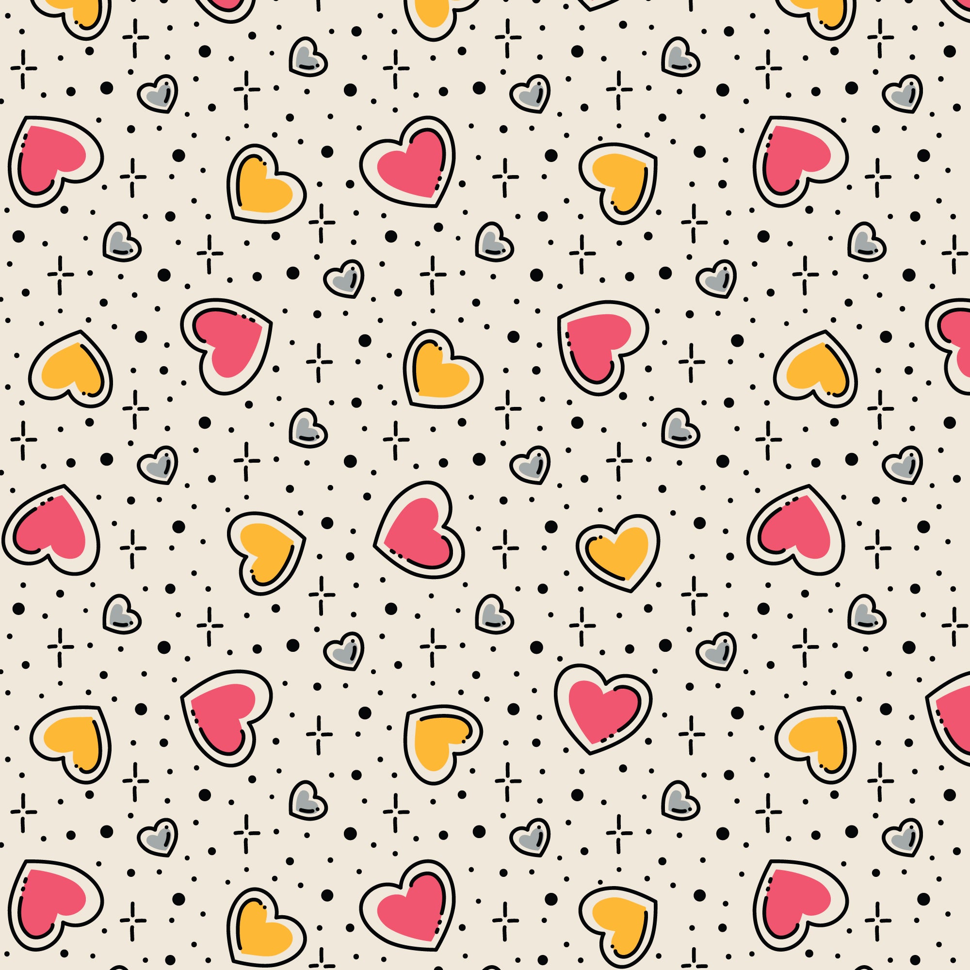 Love Struck Love Ink 3386 Cotton 44”/45” Fabric Per Yard