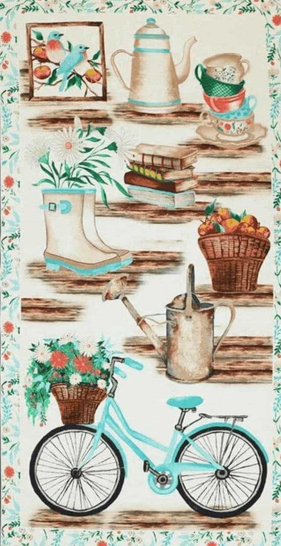 Rural Fantasy - Cottage Core Panel (24"x44")