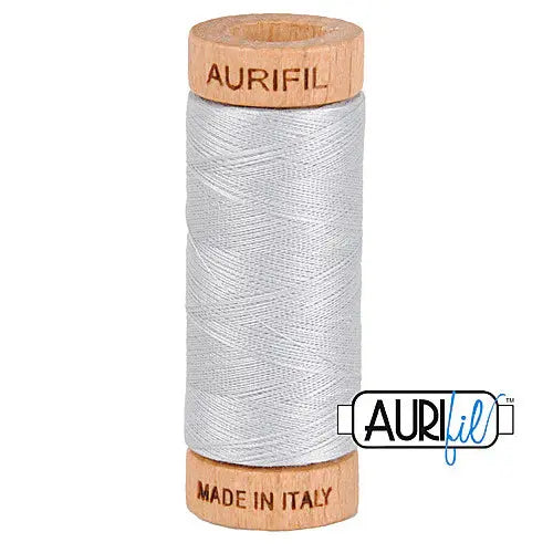 2600 Dove Aurifil Cotton 80wt Spool - Linda's Electric Quilters