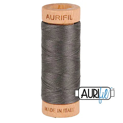 2630 Dark Pewter Aurifil Cotton 80wt Spool - Linda's Electric Quilters