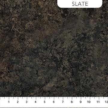 Northcott Stonehenge Eagle Pass Sienna Marble quilting fabric in Slate