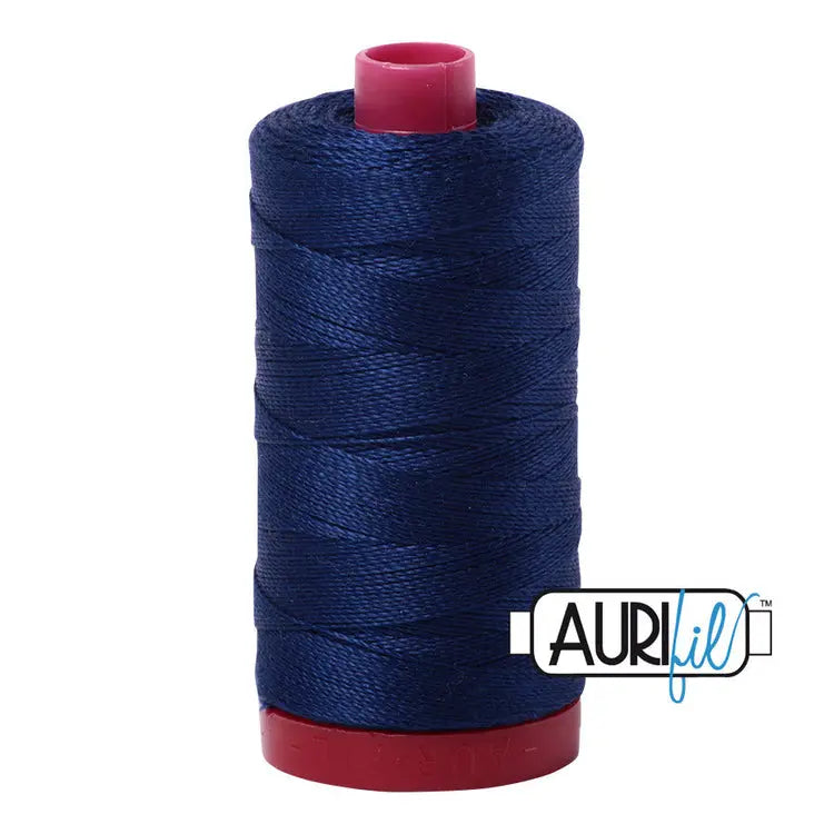 2784 Dark Navy Aurifil Cotton 12 WT Large Spool Aurifil