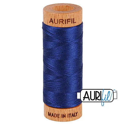 2784 Dark Navy Aurifil Cotton 80wt Spool - Linda's Electric Quilters