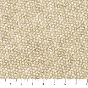 Beige Star Blender American Heartland Cotton 44"/45" Fabric Per Yard