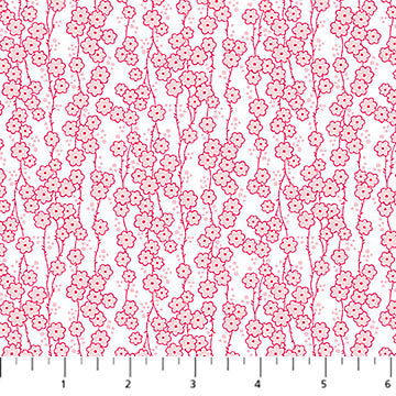 Pink Multi Daisy Chain Quilting in Bloom 44"/45" Fabric Per Yard