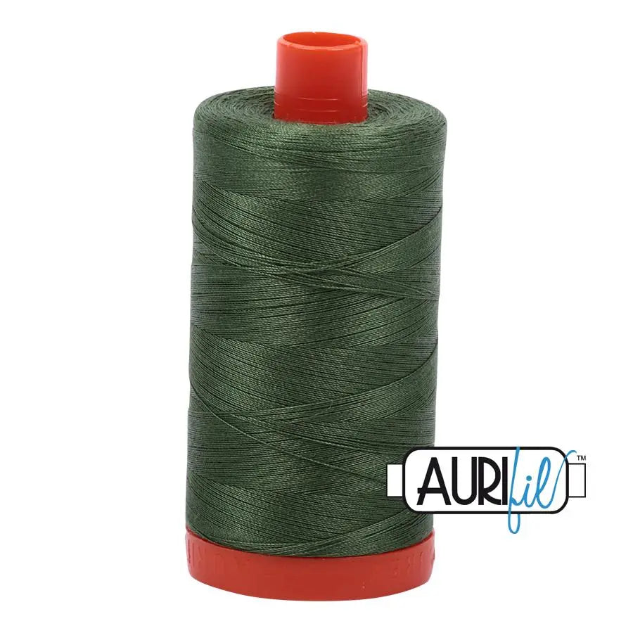 2890 Very Dark Grass Green Aurifil Cotton 50wt