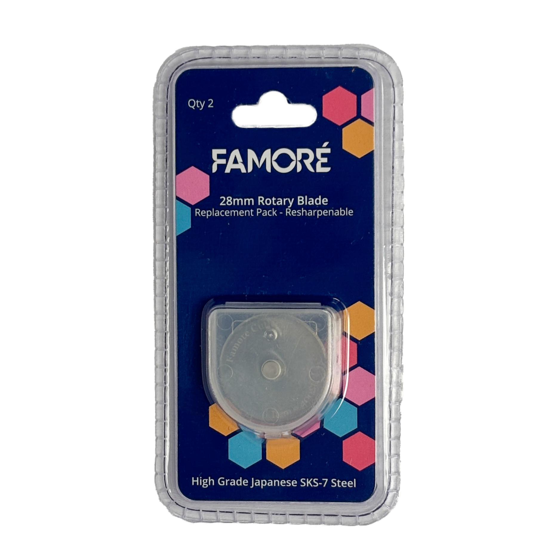 28mm SKS-7 Replacement Rotary Blades 2pcs Famore