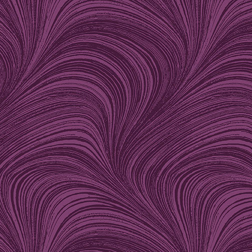 Benartex Wave Texture quilting cotton in Plum