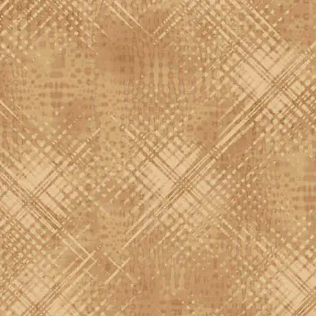 Brown Chestnut Vertex Wideback Cotton Fabric per yard