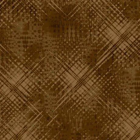 Brown Vertex Latte Wideback Cotton Fabric per yard