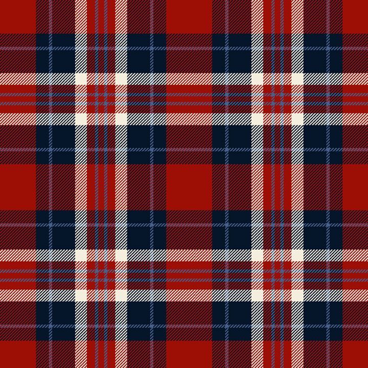 Navy Primo Plaids: Americana Cotton Flannel 44"/45" Fabric Per Yard