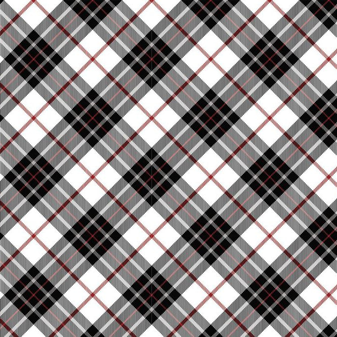 Cloud Cuddle Black Just Plaid 58"/60" Fabric per yard