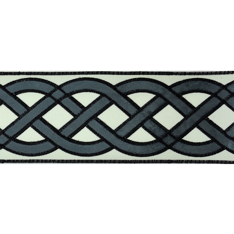 3 3/4-inch Velvet Embossed Decorative Trim Tape – 5 Yard Roll | Style BR-7526