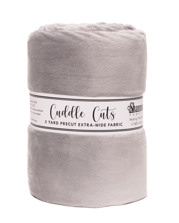 3 Yard Cuddle 110" Cut - Silver