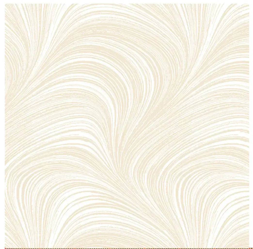Natural Cream Color Wave Texture Flannel Wideback Fabric ( 2 2/3 Yard Pack ) - Linda's Electric Quilters