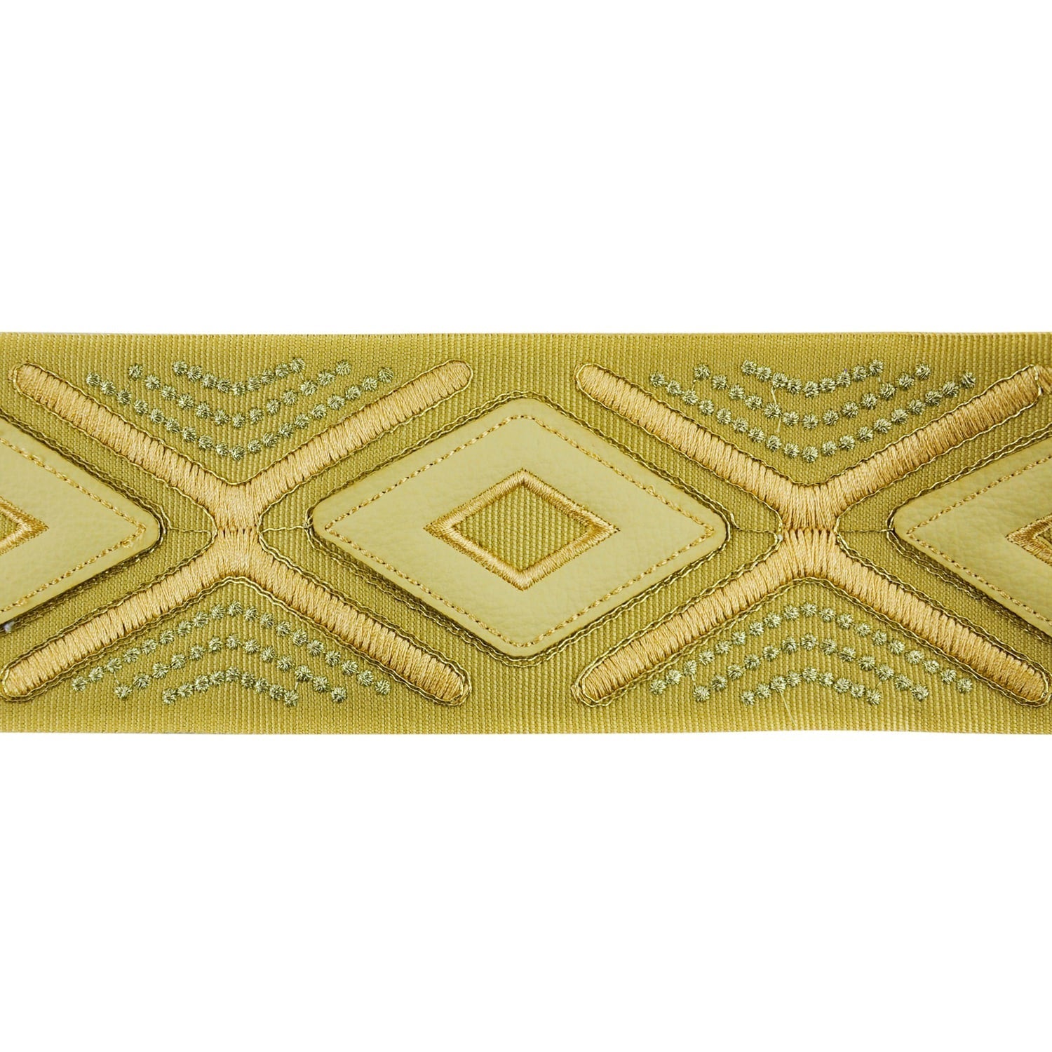 3-inch Decorative Diamond Design Embroidered Tape Trim – 5 Yard Roll | Style BR-7536