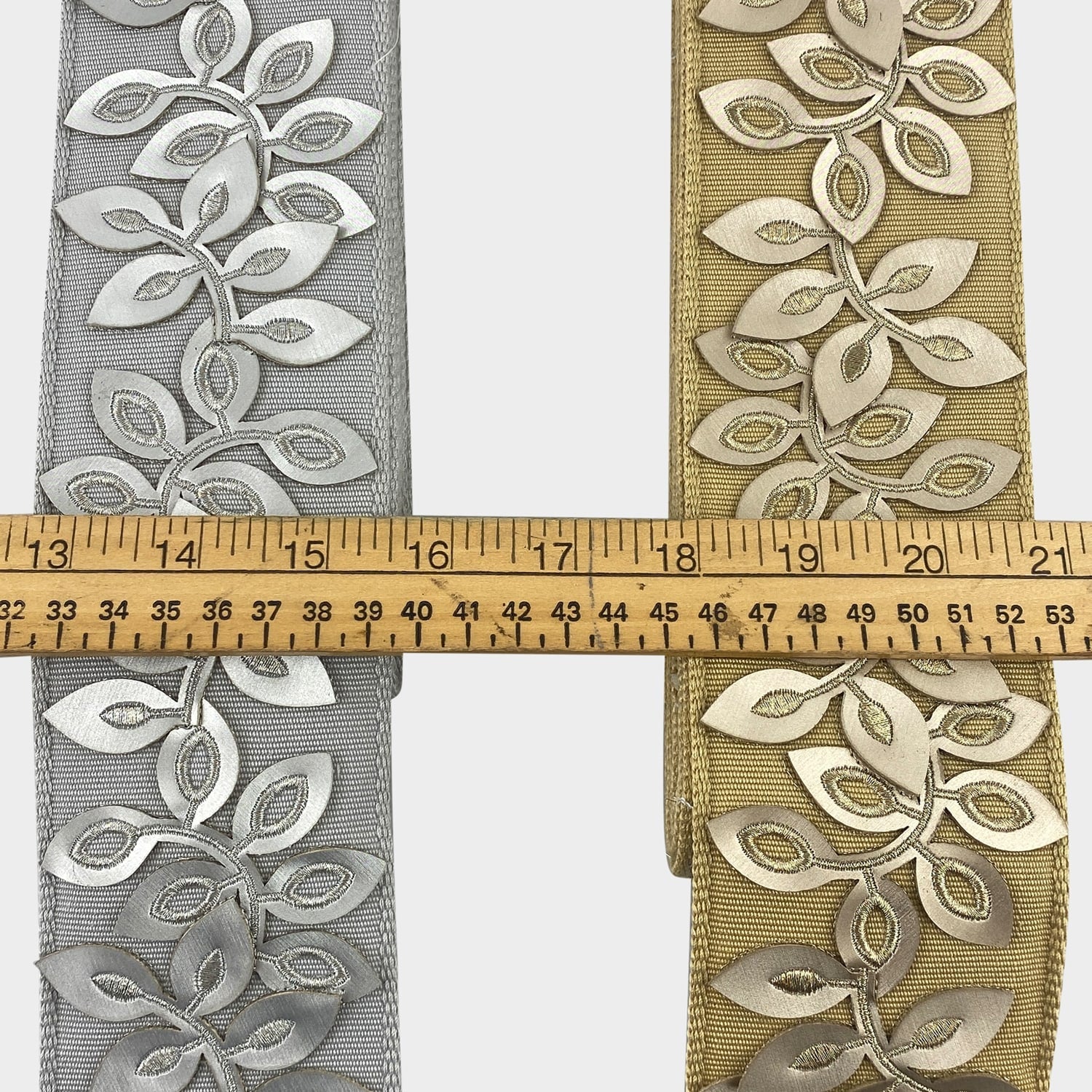 3-inch Decorative Embossed Floral Design Tape Trim – 5 Yard Roll | Style BR-7537