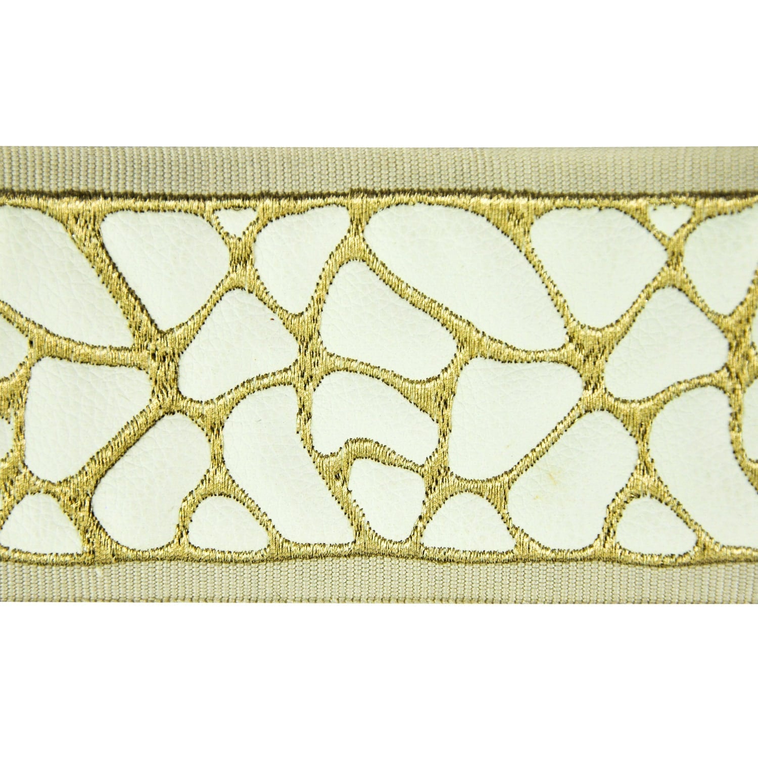 3-inch Faux Leather Decorative Trim Tape – Giraffe Print – 5 Yard Roll | Style BR-7528