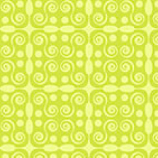 My Watercolor Garden - Geo Scroll - Green 44" / 45" Fabric Per Yard