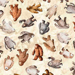 Quilting Treasures Bigfoot Toss quilting cotton in Cream