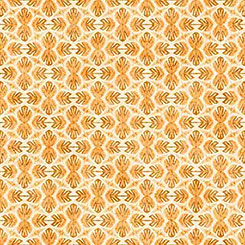Quilting Treasures Bigfoot Geometric quilting cotton in Orange