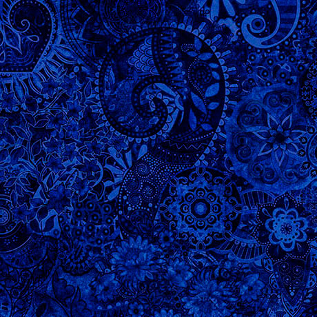 Ultramarine Mystique Blender Wideback Cotton Fabric Per Yard