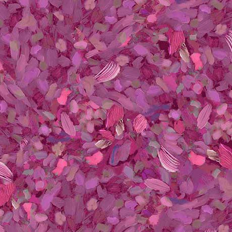 Fluttering Petals Watercolor Texture SANGRIA 108" Wideback Cotton Fabric per yard