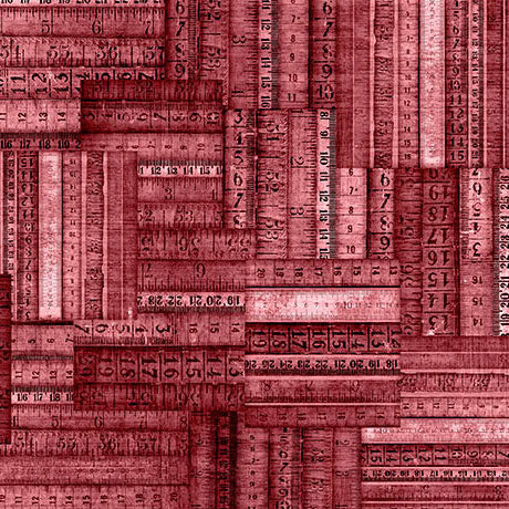 Sangria Tape Measure Sew Shabby Chic Cotton 44"/45" Fabric Per Yard