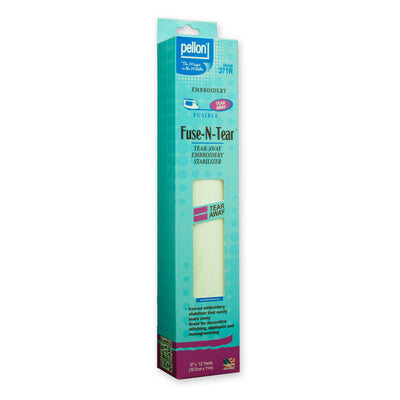 Pellon® 371 Fuse-N-Tear® Stabilizer 12" x 12 yards Package. Color: White.