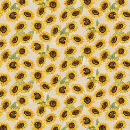 Wilmington Gnome-Kin Patch sunflower toss cream
