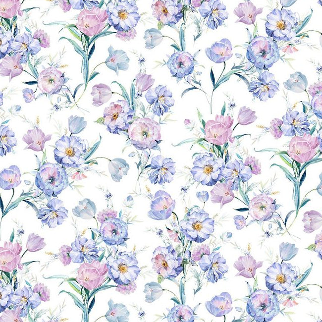 Digital Cuddle Iris Poppy Lane 58" - 60" Fabric per yard