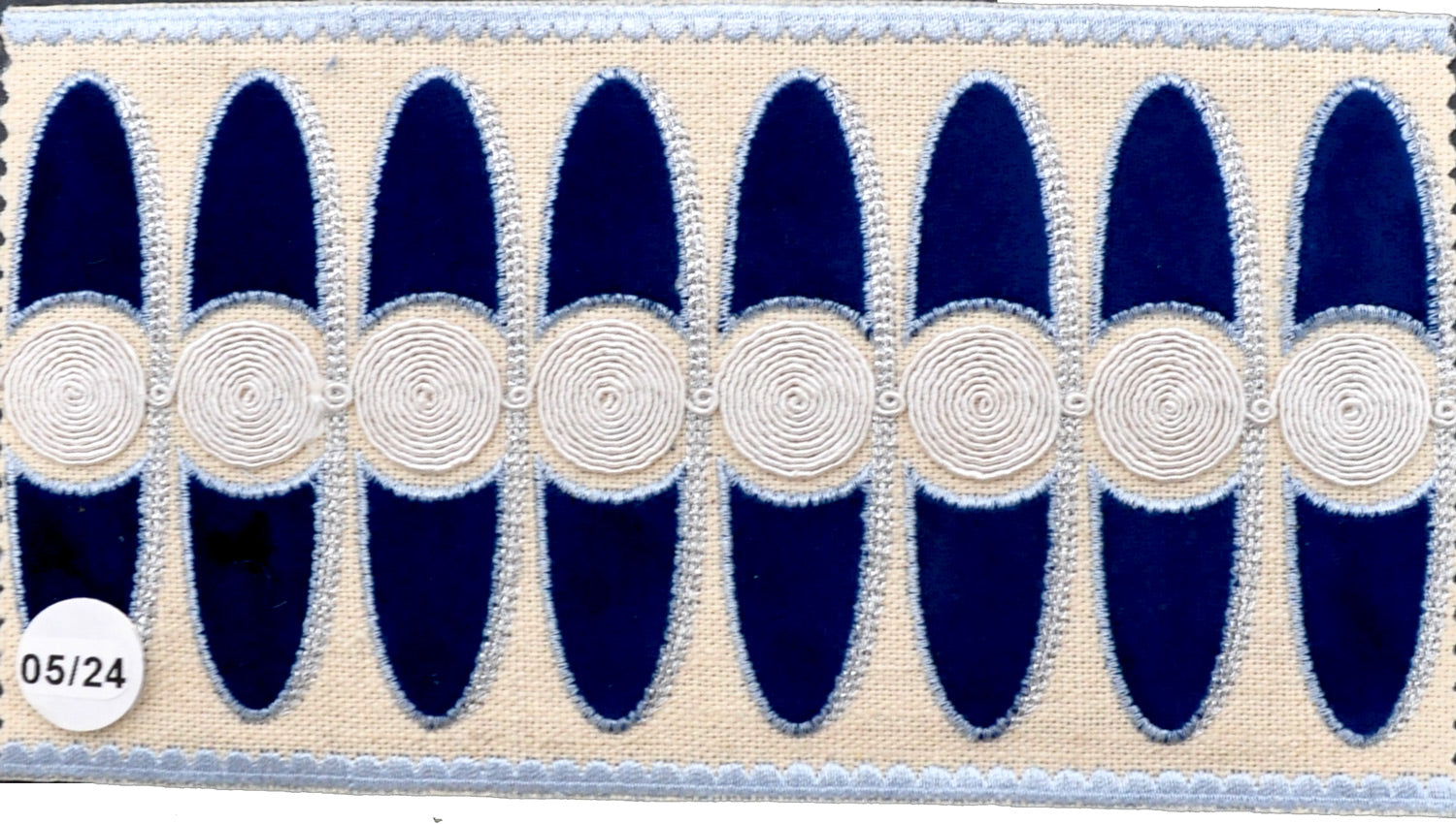 4 1/2 " Width VELVET EMBOSSED TAPE - BR-7529