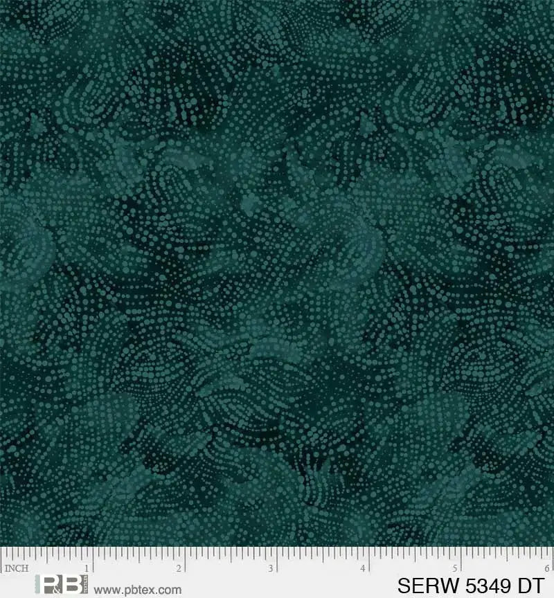 Green Emerald Serenity Cotton Wideback Fabric ( 1 1/4 Yard Pack ) - Linda's Electric Quilters