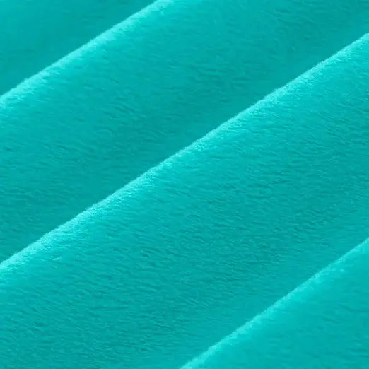 Teal Cuddle 3 Extra Wide Solid Minky Fabric Close Up