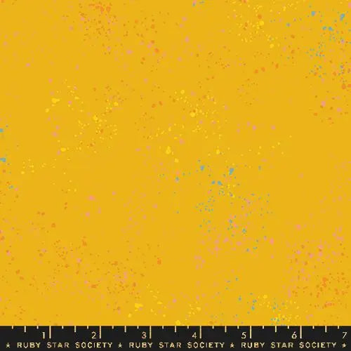 Gold Speckled Goldenrod 43"/44" Fabric Per Yard - Linda's Electric Quilters