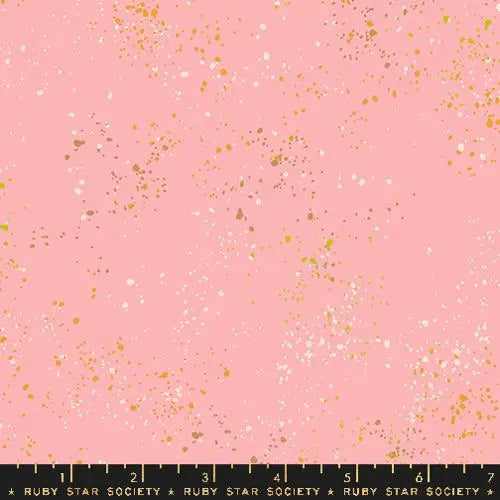 Pink Speckled Balmy 43"/44" Fabric Per Yard - Linda's Electric Quilters