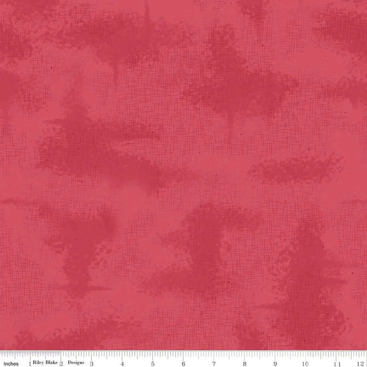 Red Shabby Tea Rose Cotton 43"/44" Fabric Per Yard - Linda's Electric Quilters