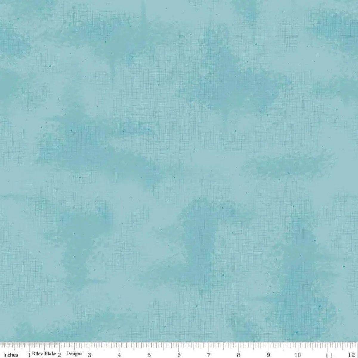 Blue Shabby Riley Aqua Cotton 43"/44" Fabric Per Yard - Linda's Electric Quilters