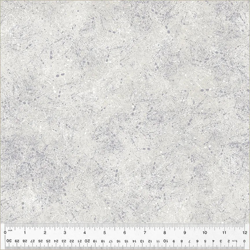Grey Fog Noteworthy Splatter 44"/45 Fabric Per Yard