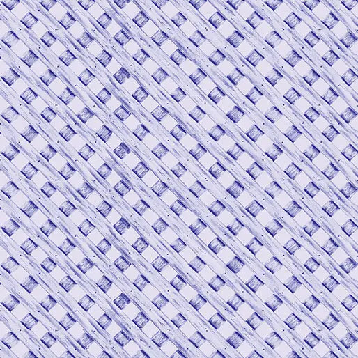 Purple Trellis Cotton 44"/45" Fabric Per Yard - Linda's Electric Quilters