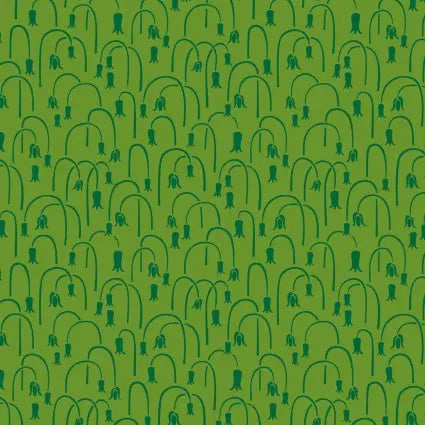 Green Bluebell 44"/45" Fabric Per Yard - Linda's Electric Quilters